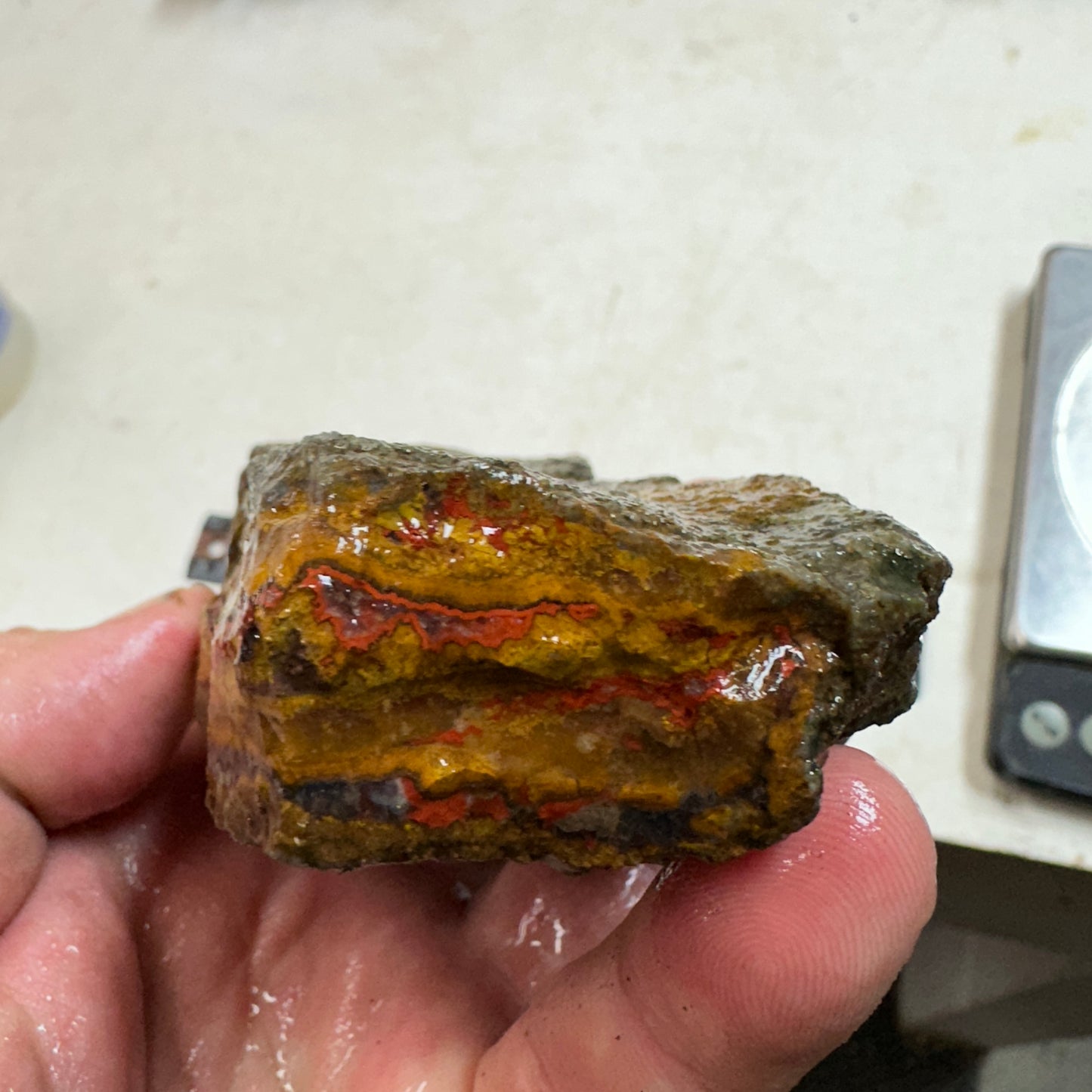 MOROCCAN SEAM AGATE Rough - 0.82 Pounds