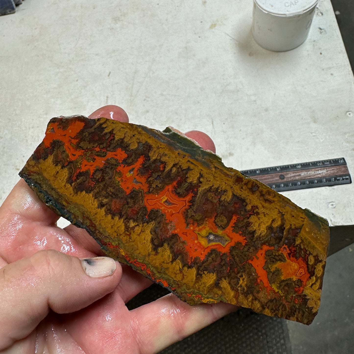 MOROCCAN SEAM AGATE Slab - 156 grams