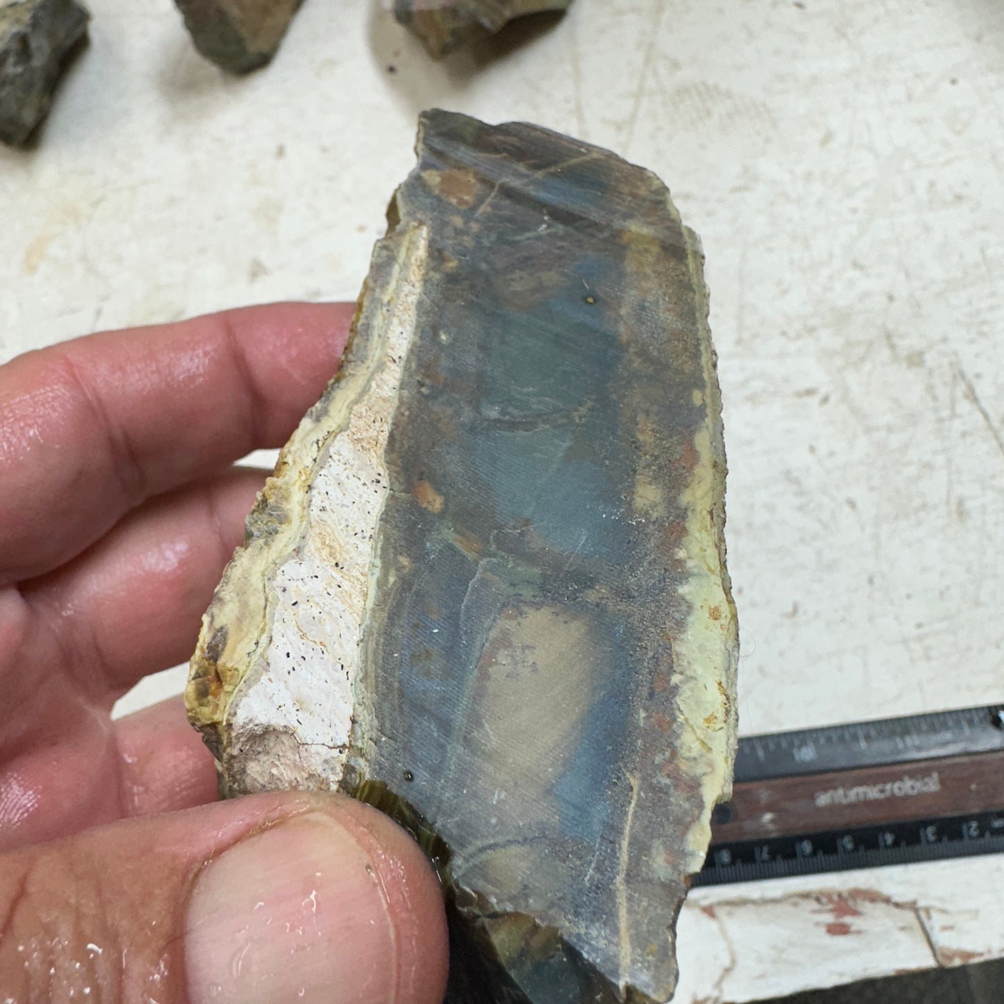 MORRISONITE JASPER Faced Rough - 0.61 Pounds
