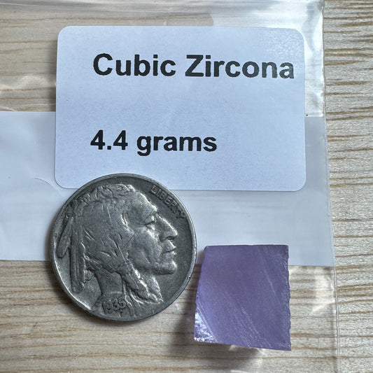 4.4 gram CUBIC ZIRCON Facet Rough