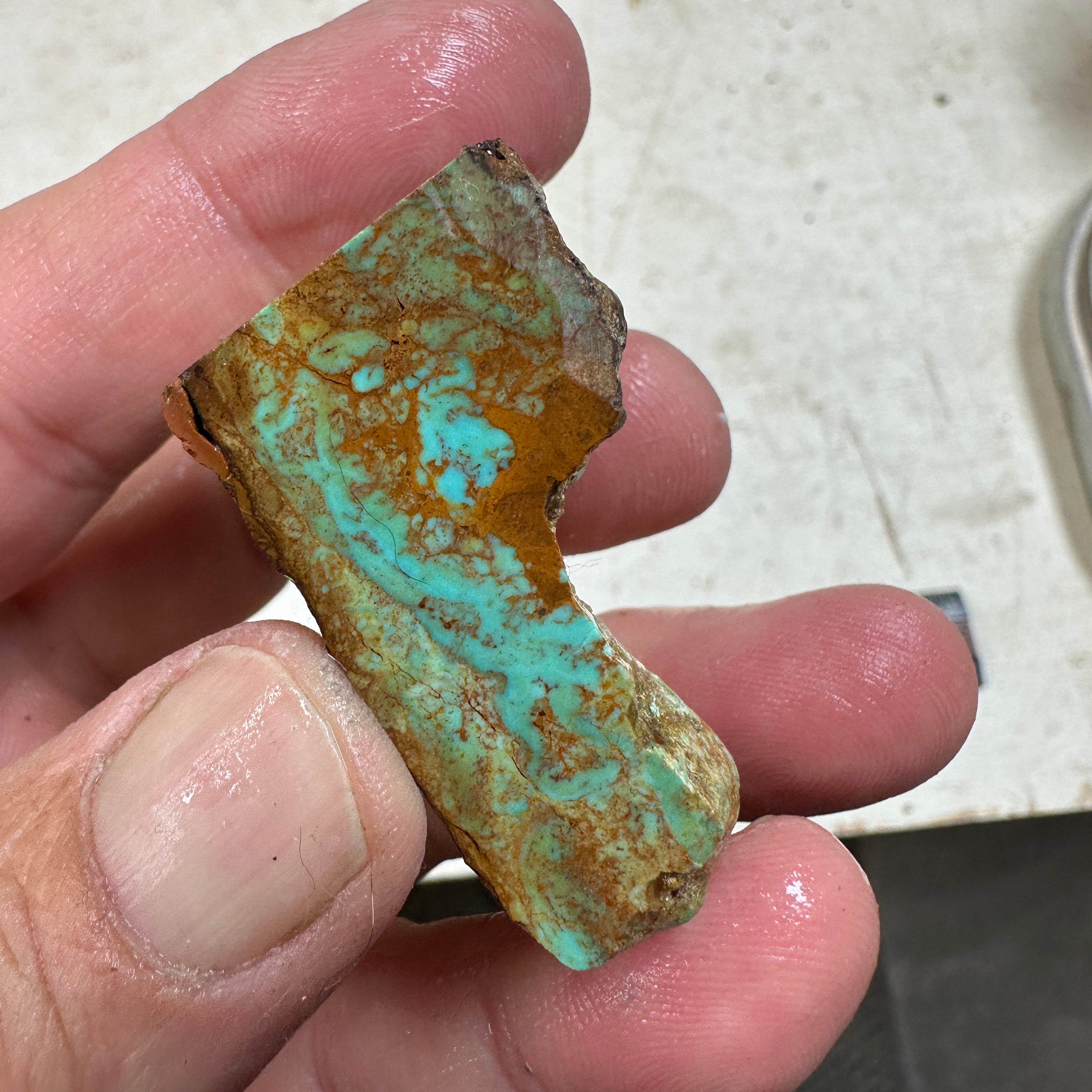 KINGMAN CEREMONIAL Turquoise rough - 64.8 grams – SilverHill Lapidary