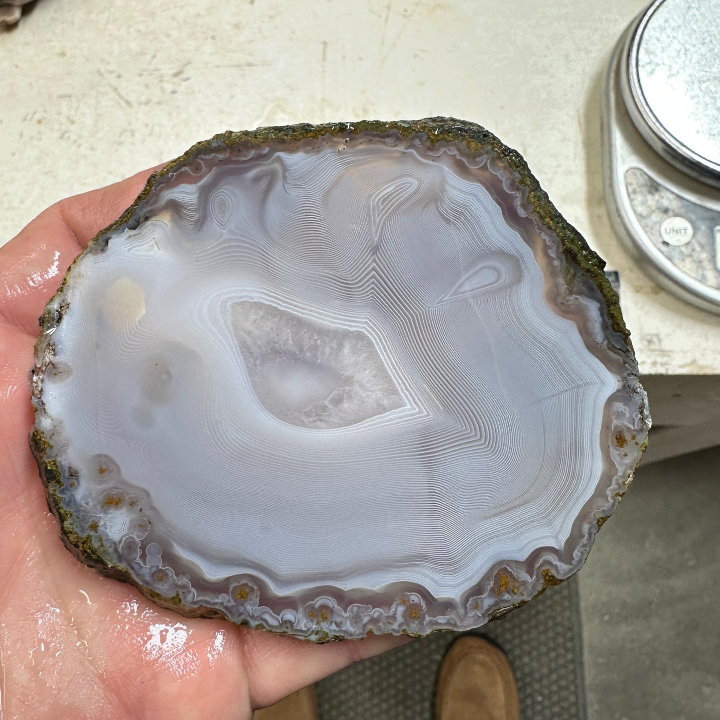 MOROCCAN SHADOW AGATE Slab - 112 grams