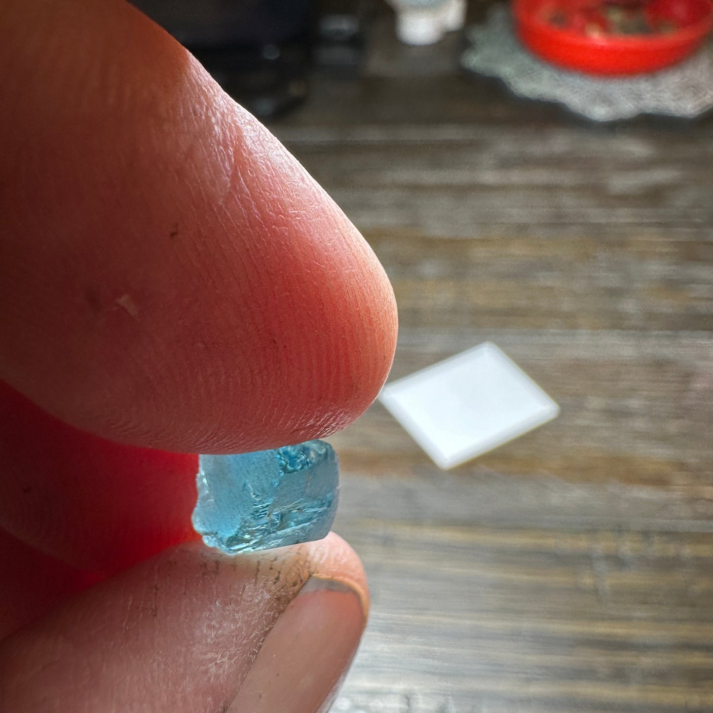 7.70ct BLUE ZIRCON Facet Rough