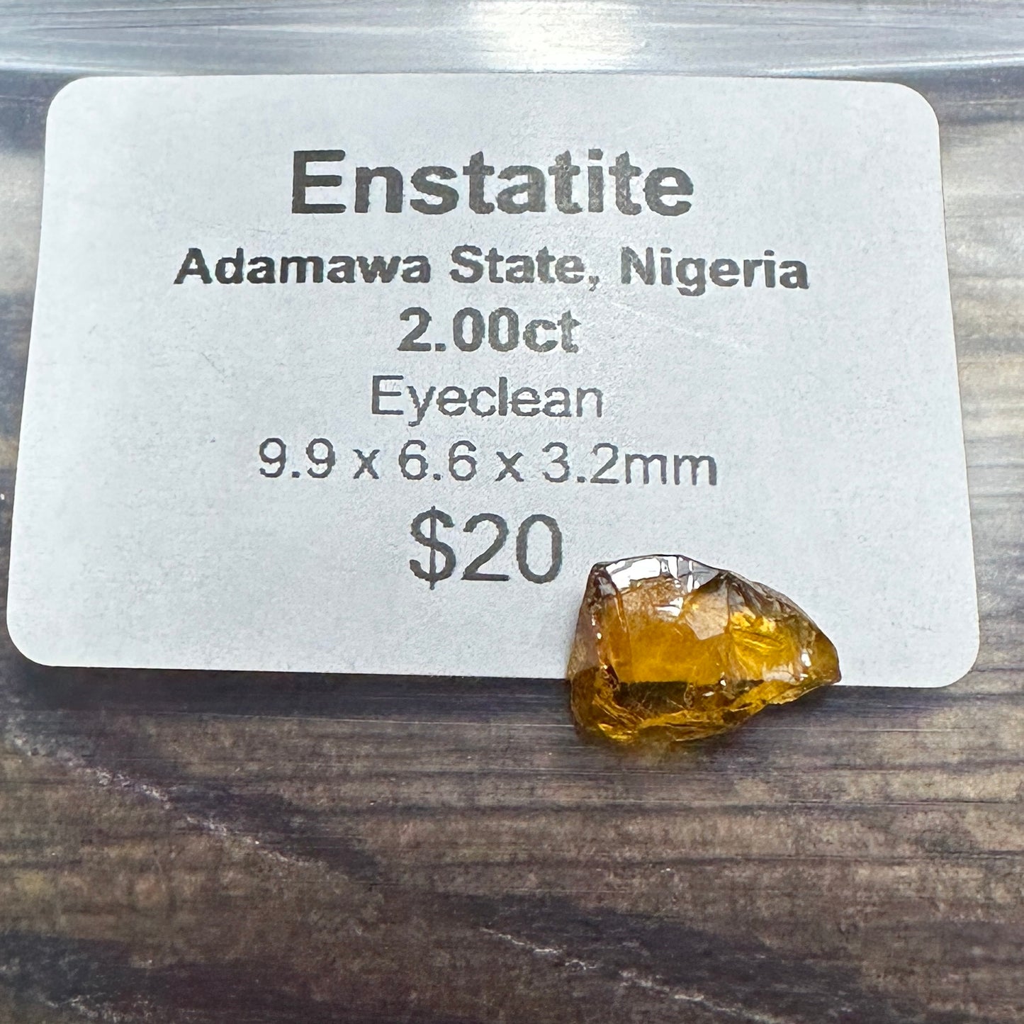 2.00ct Rare Nigerian ENSTATITE Facet Rough
