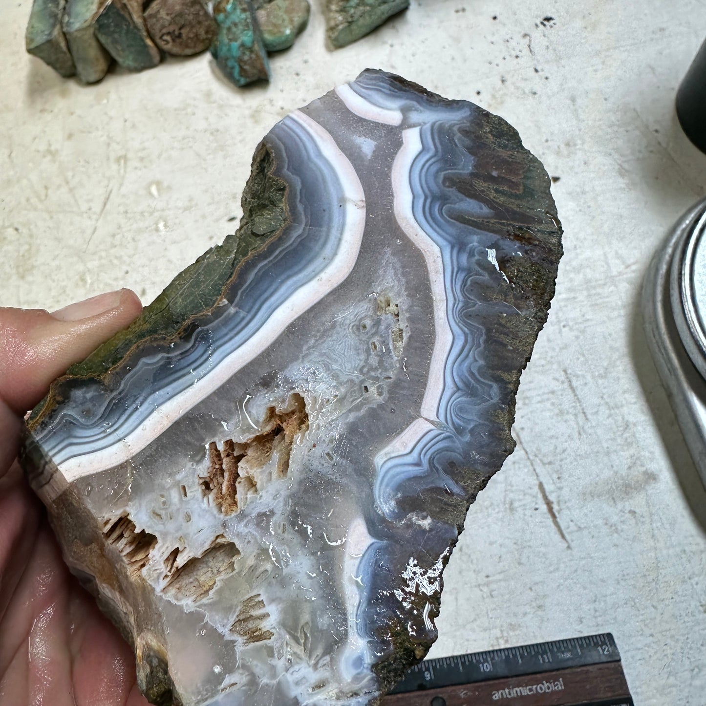 MOROCCAN KERROUCHEN AGATE Rough - 2.74 Pounds