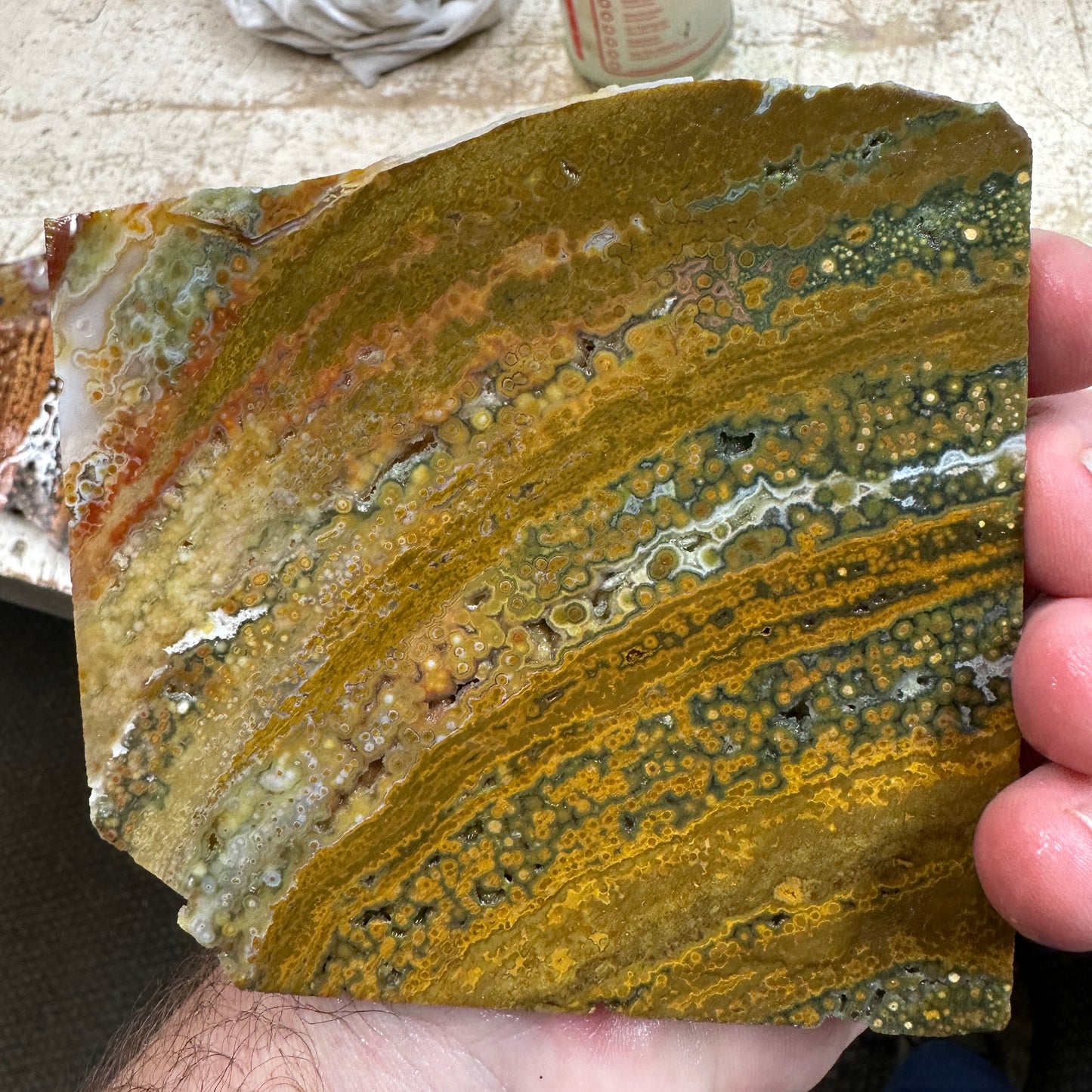 RIVER JASPER Slab - 186 grams