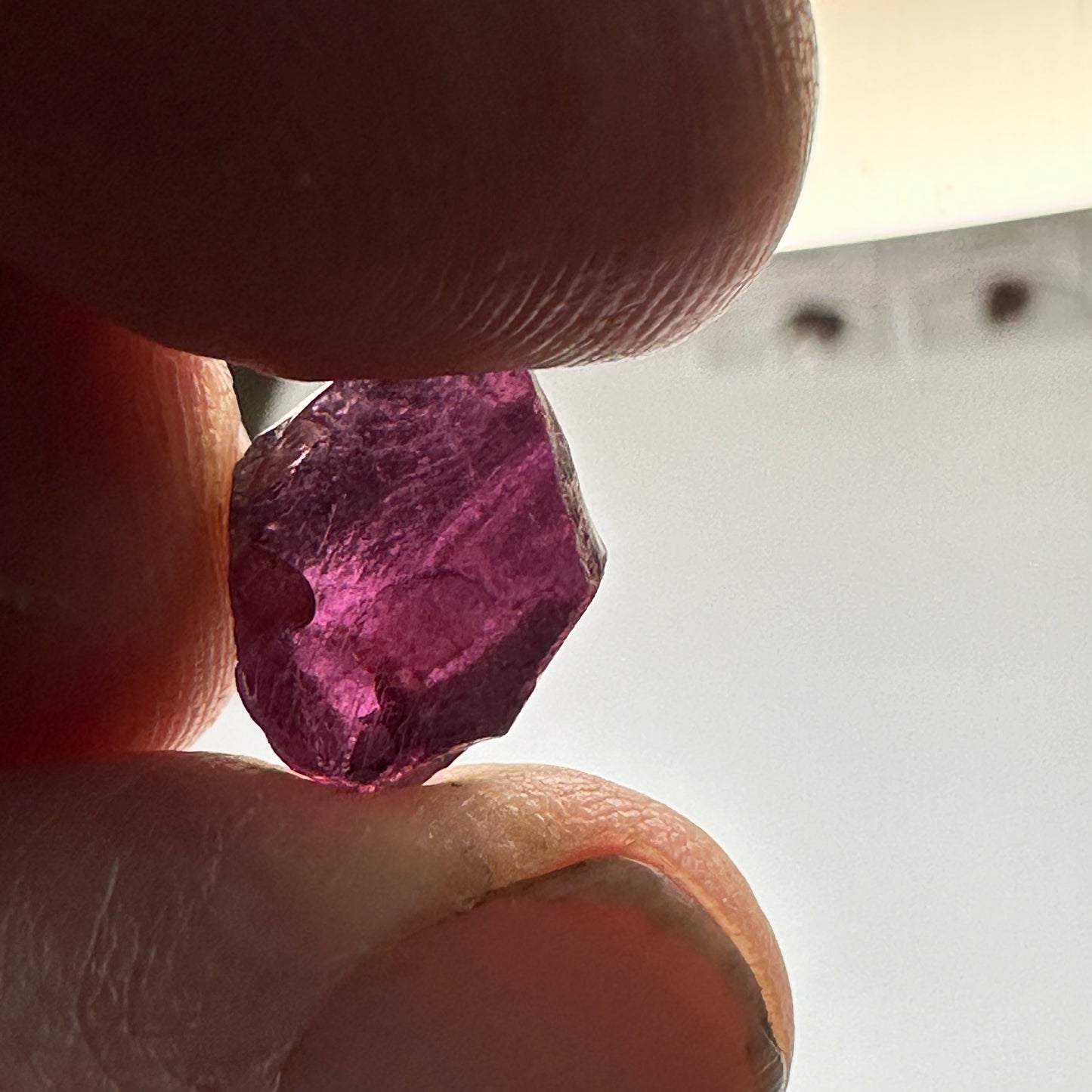 9.7ct RHODOLITE GARNET Facet Rough