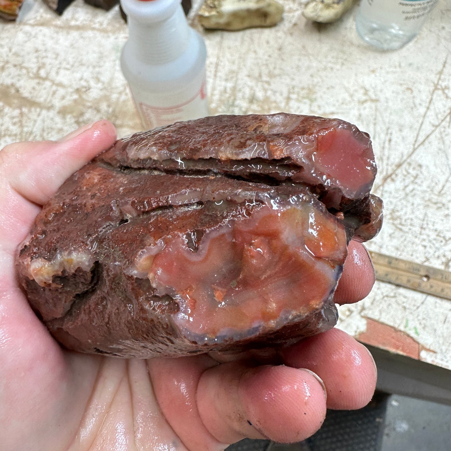 SWAZI ROSE AGATE Rough - 1.31 Pounds