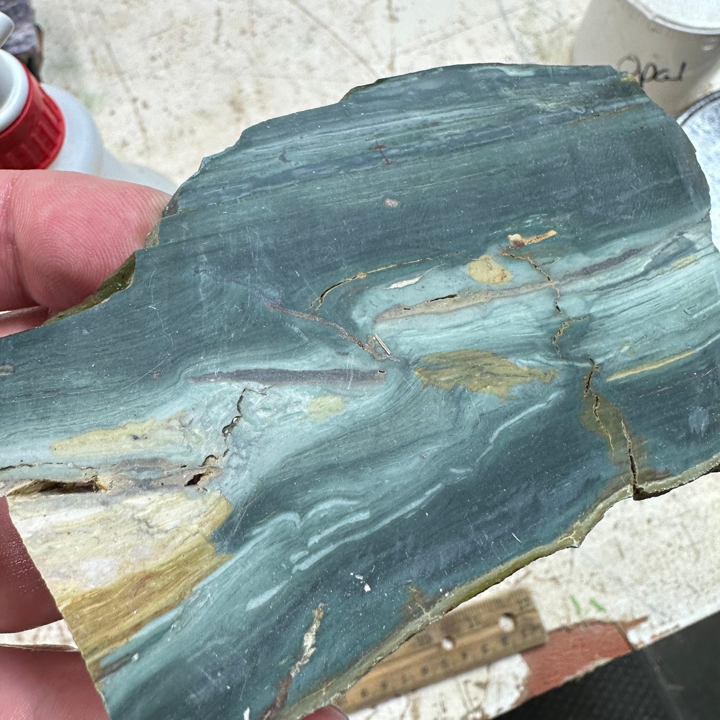 GARY GREEN JASPER Slab - 94 grams