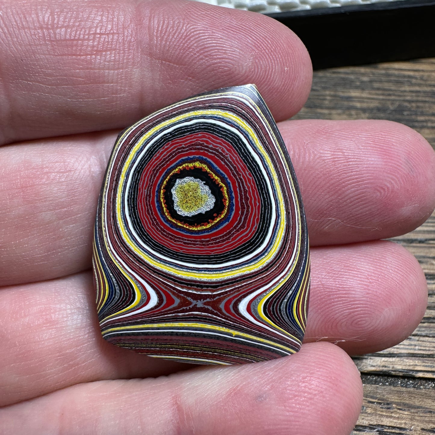 Corvette Fordite cabochon