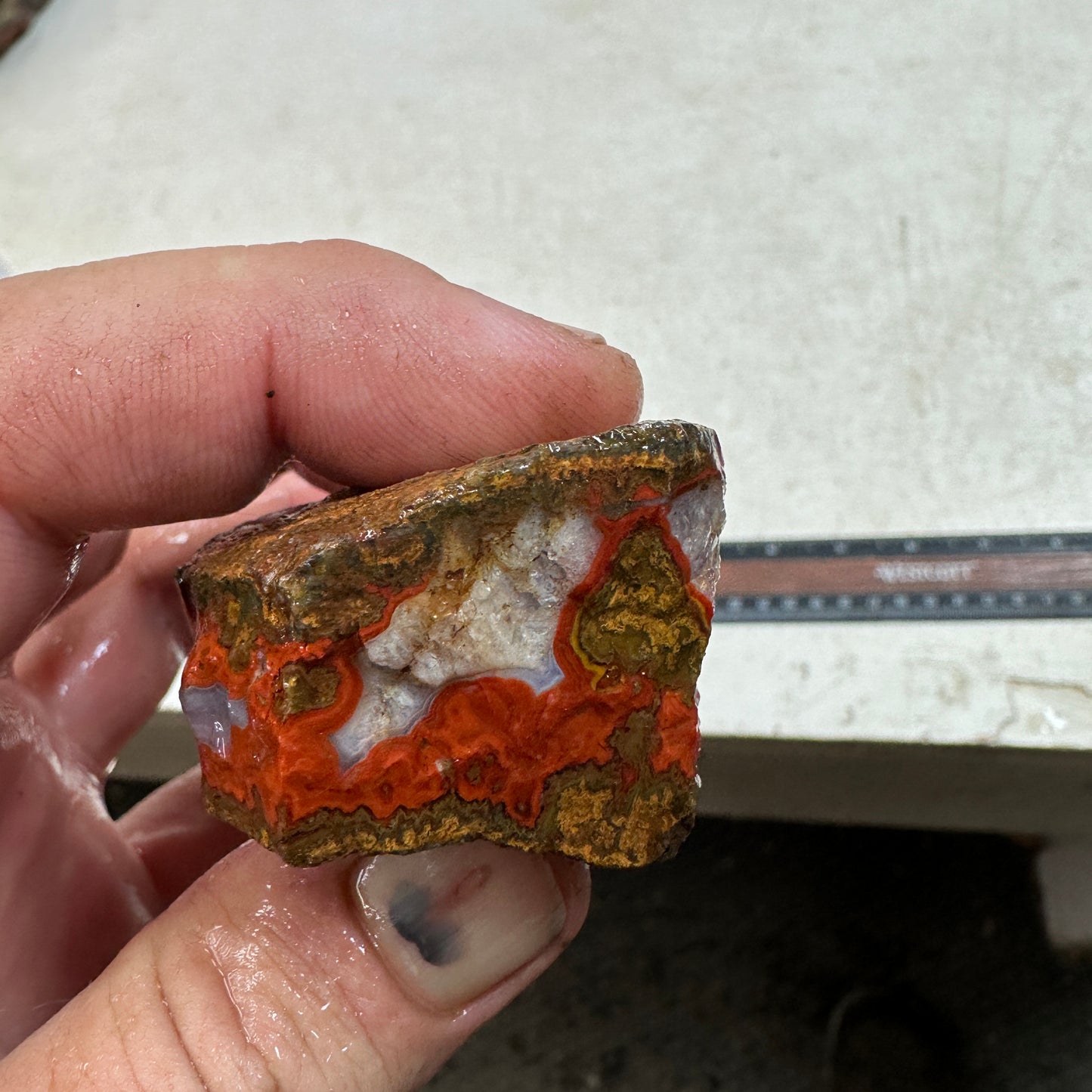 MOROCCAN SEAM AGATE Rough - 0.48 Pounds