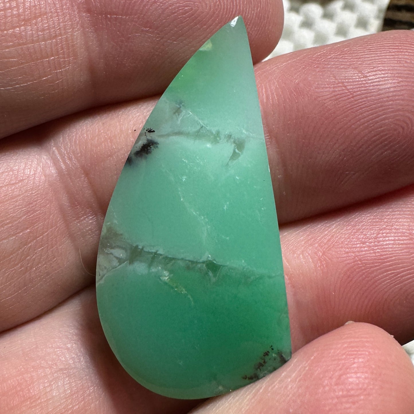 CITRON CHRYSOPRASE cabochon