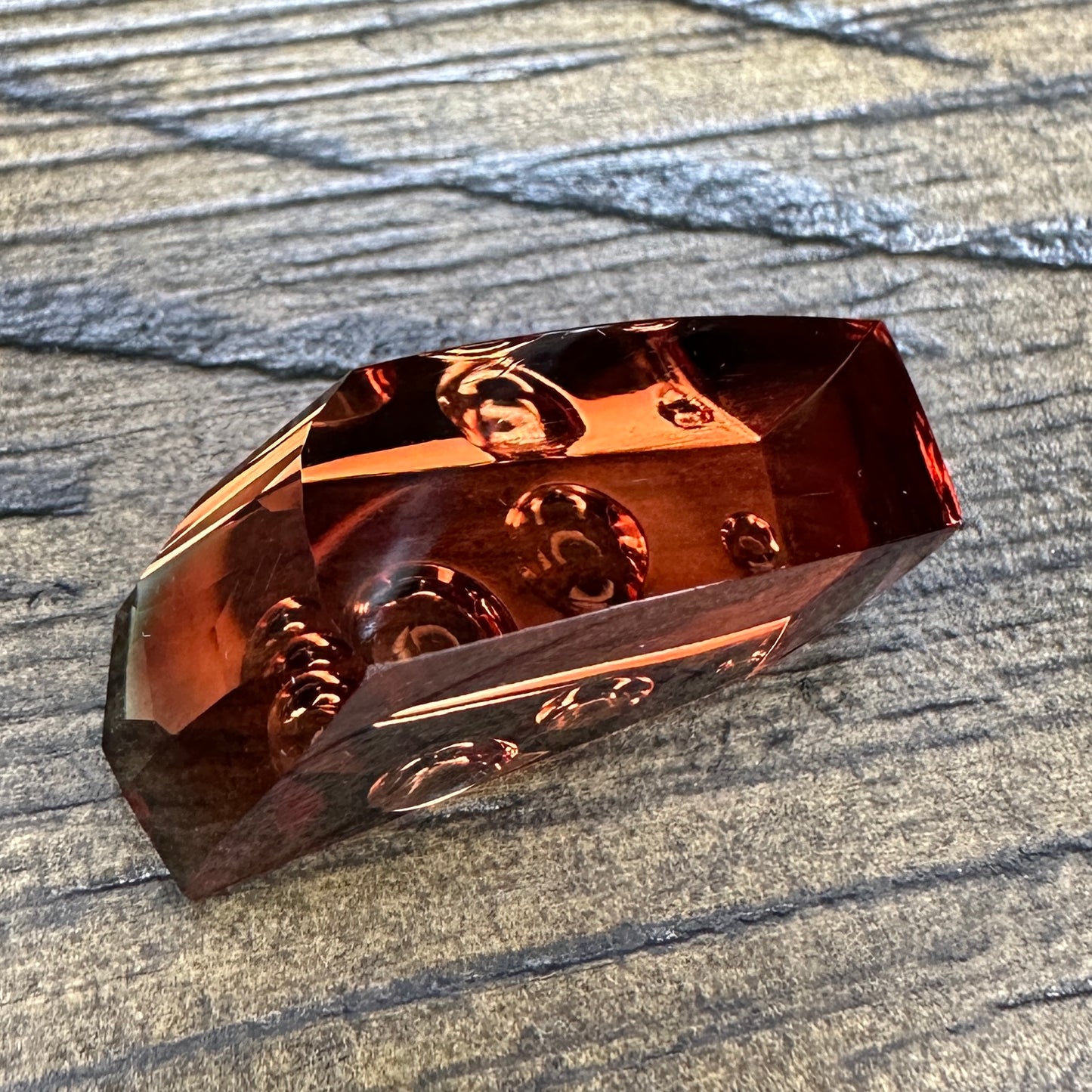 14.82ct Red OREGON SUNSTONE Faceted Stone SUN003