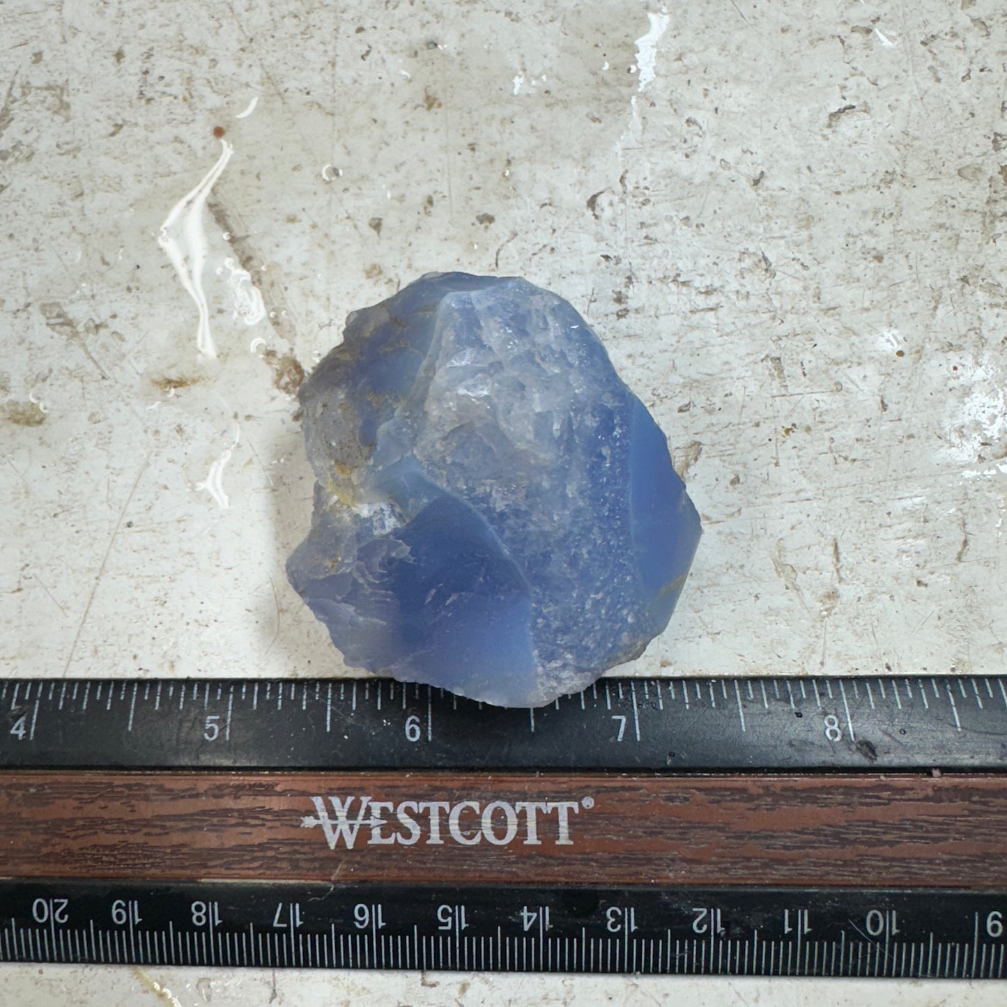 Ethiopian BLUE AGATE Rough - 80.3 grams
