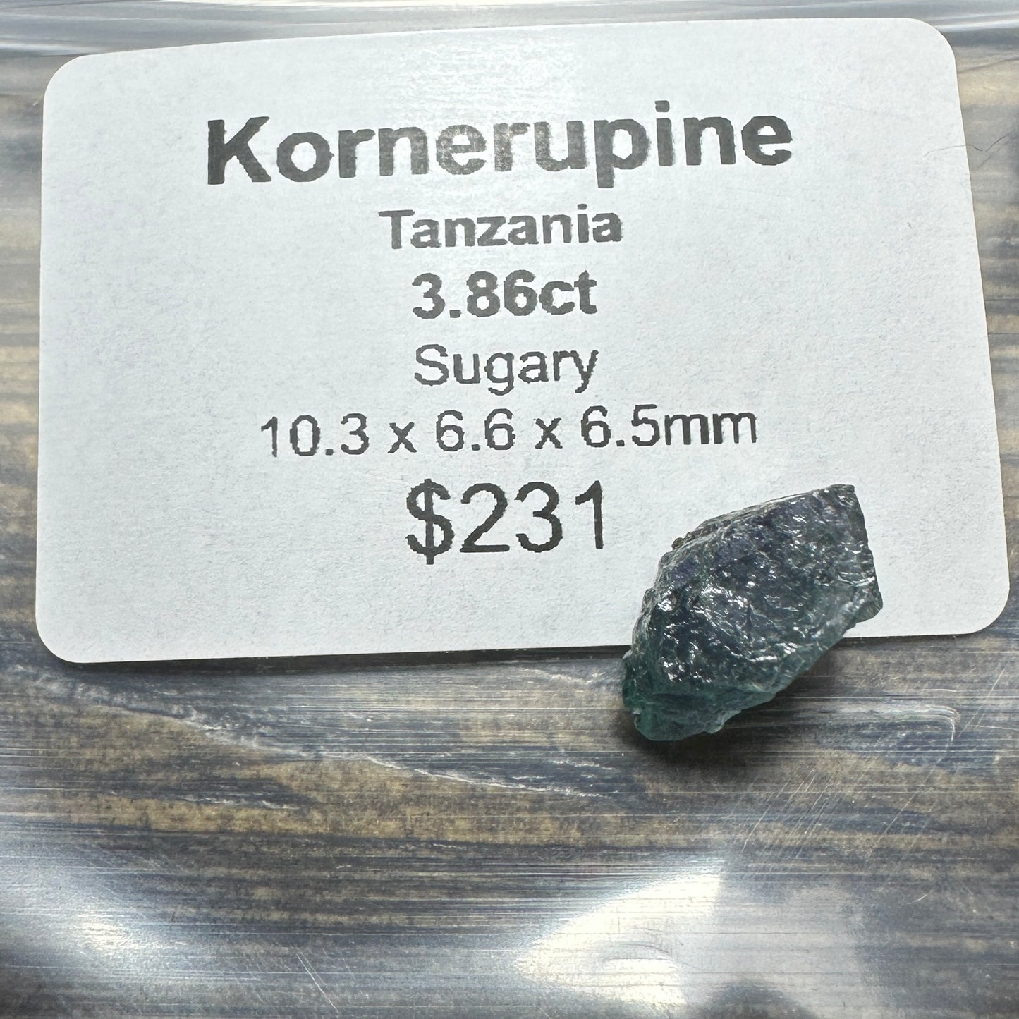 3.86ct Chrome KORNERUPINE Facet Rough