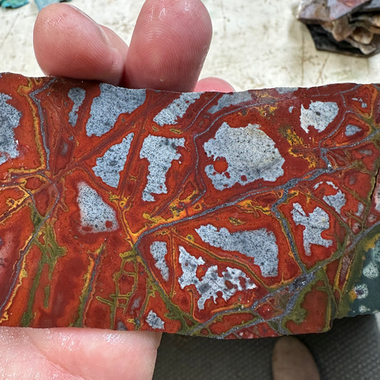 RED BLANKET RHYOLITE Slab - 162 grams