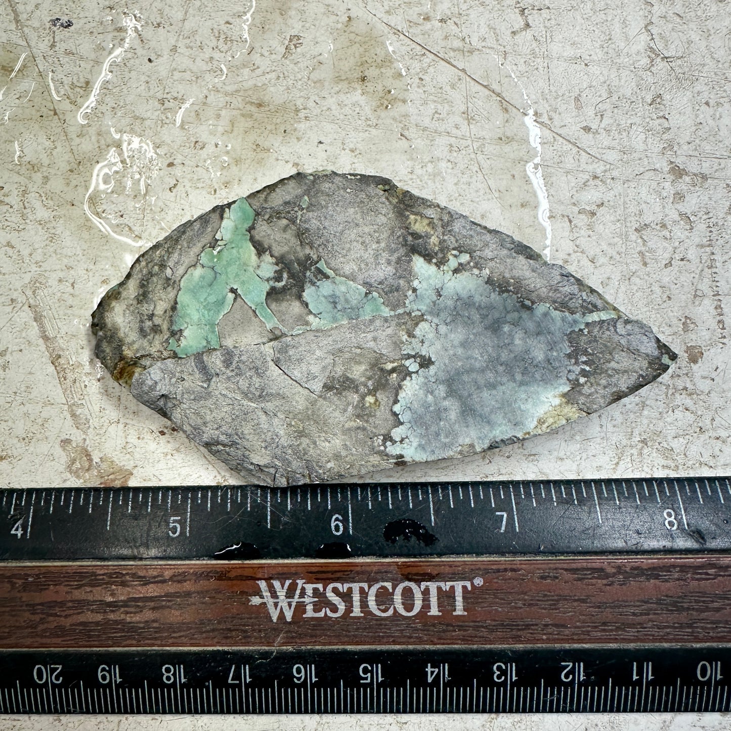 BROKEN ARROW VARISCITE Trimmed Rough Slab - 71 grams