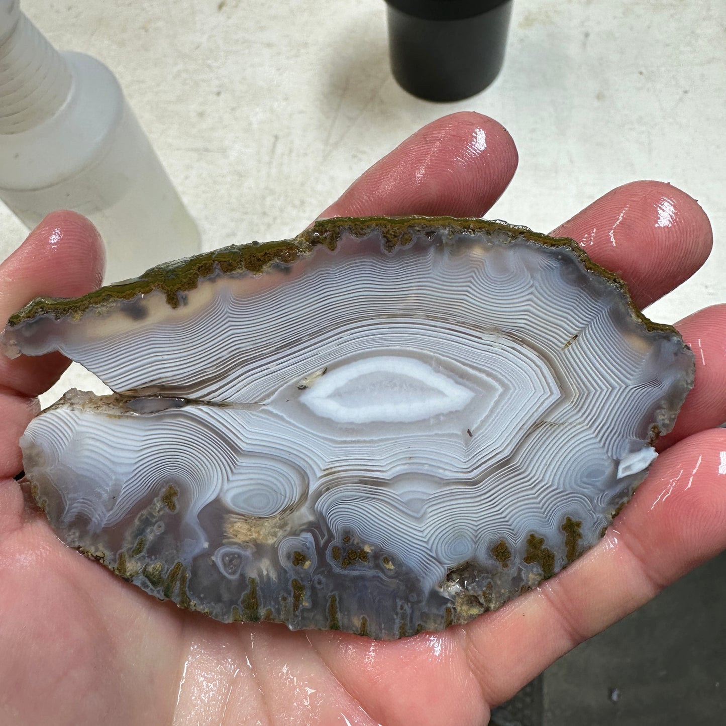 MOROCCAN SHADOW AGATE Slab - 106 grams