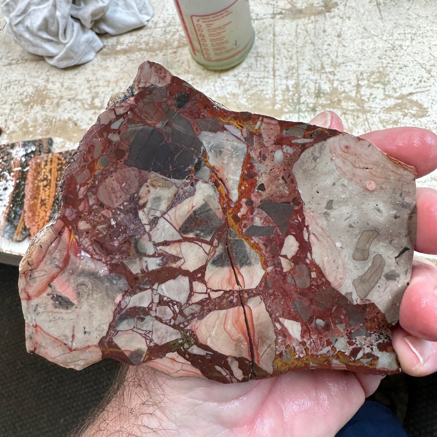 MESCALERO BRECCIA JASPER Slab - 176 grams