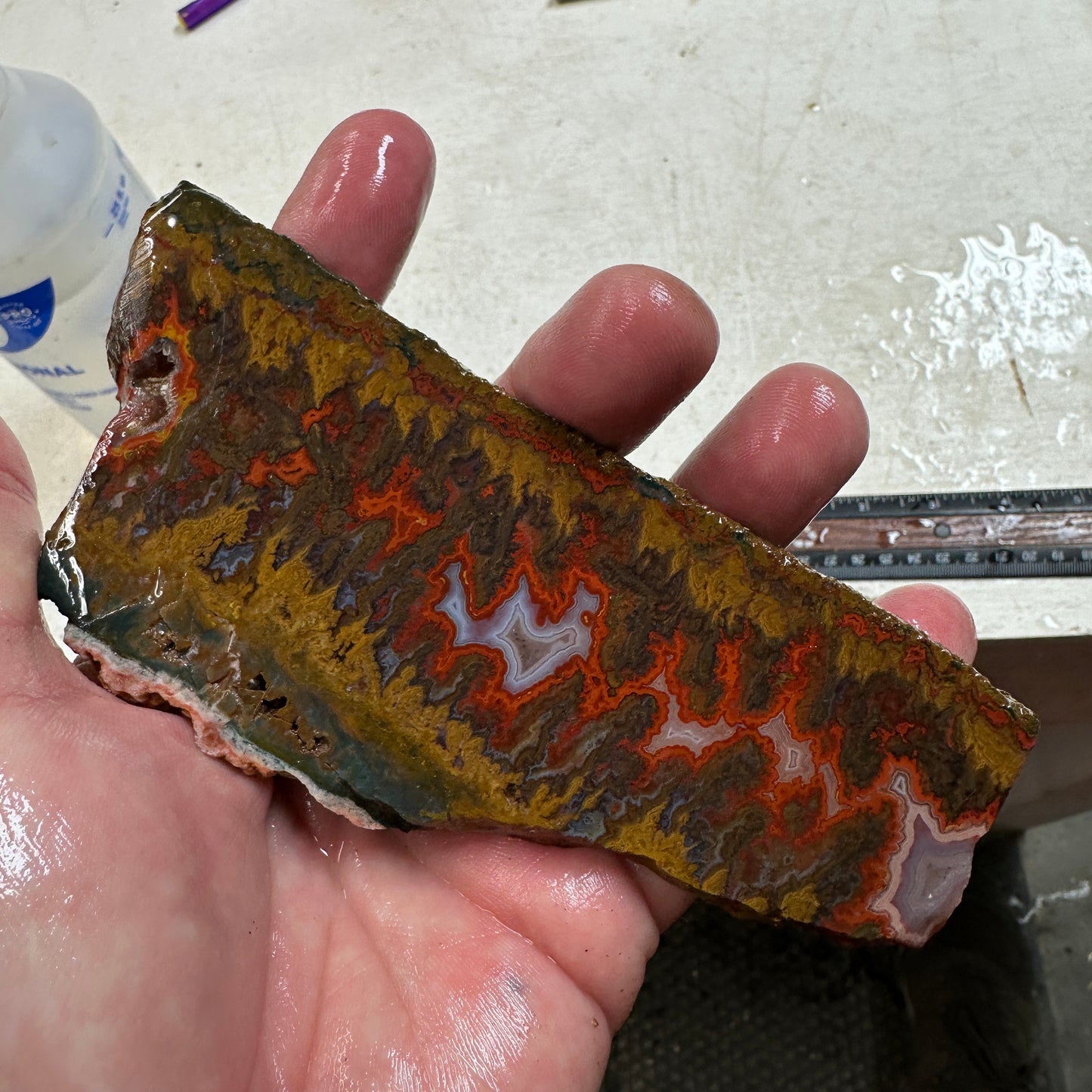 MOROCCAN SEAM AGATE Slab - 142 grams