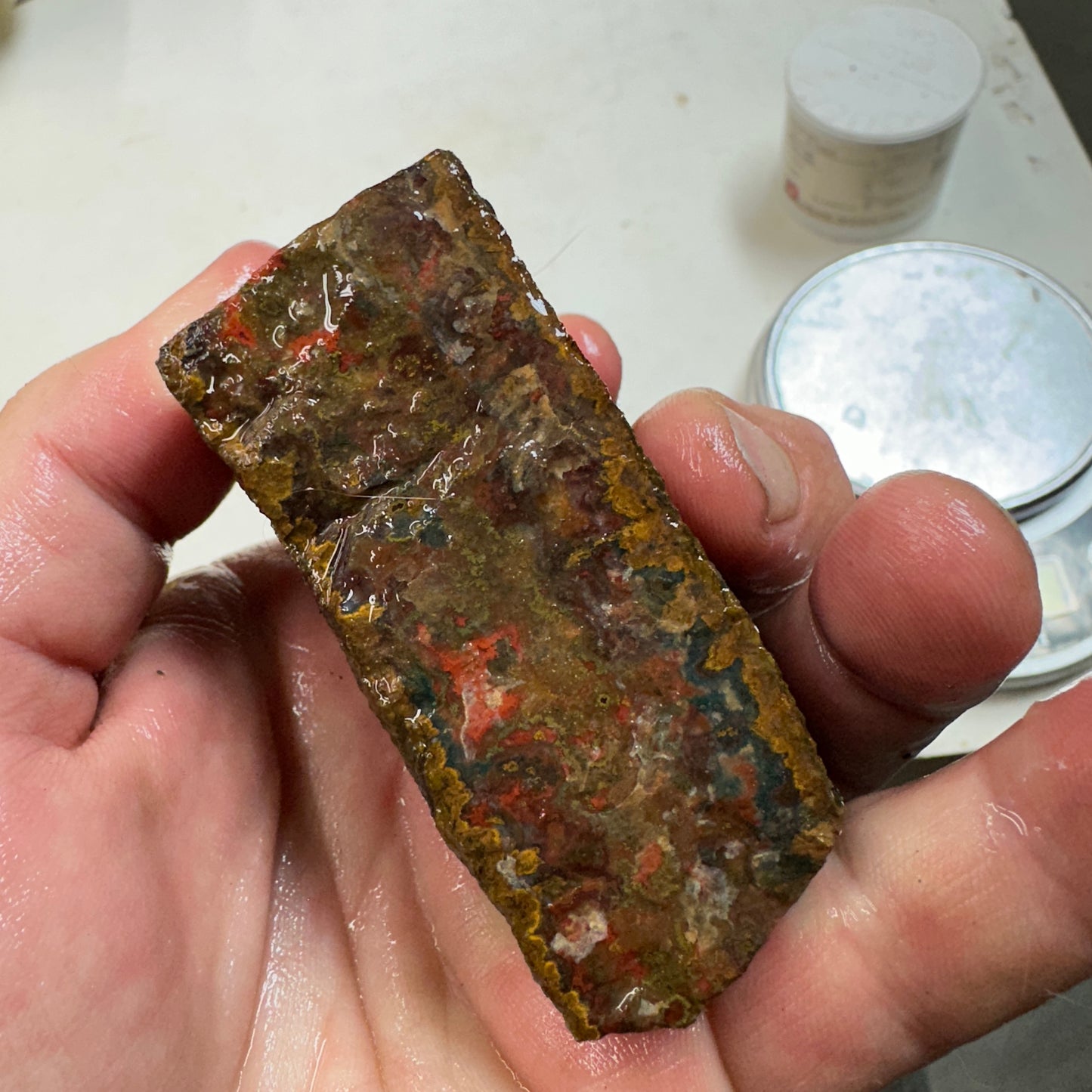 MOROCCAN SEAM AGATE Rough - 9.4ozs