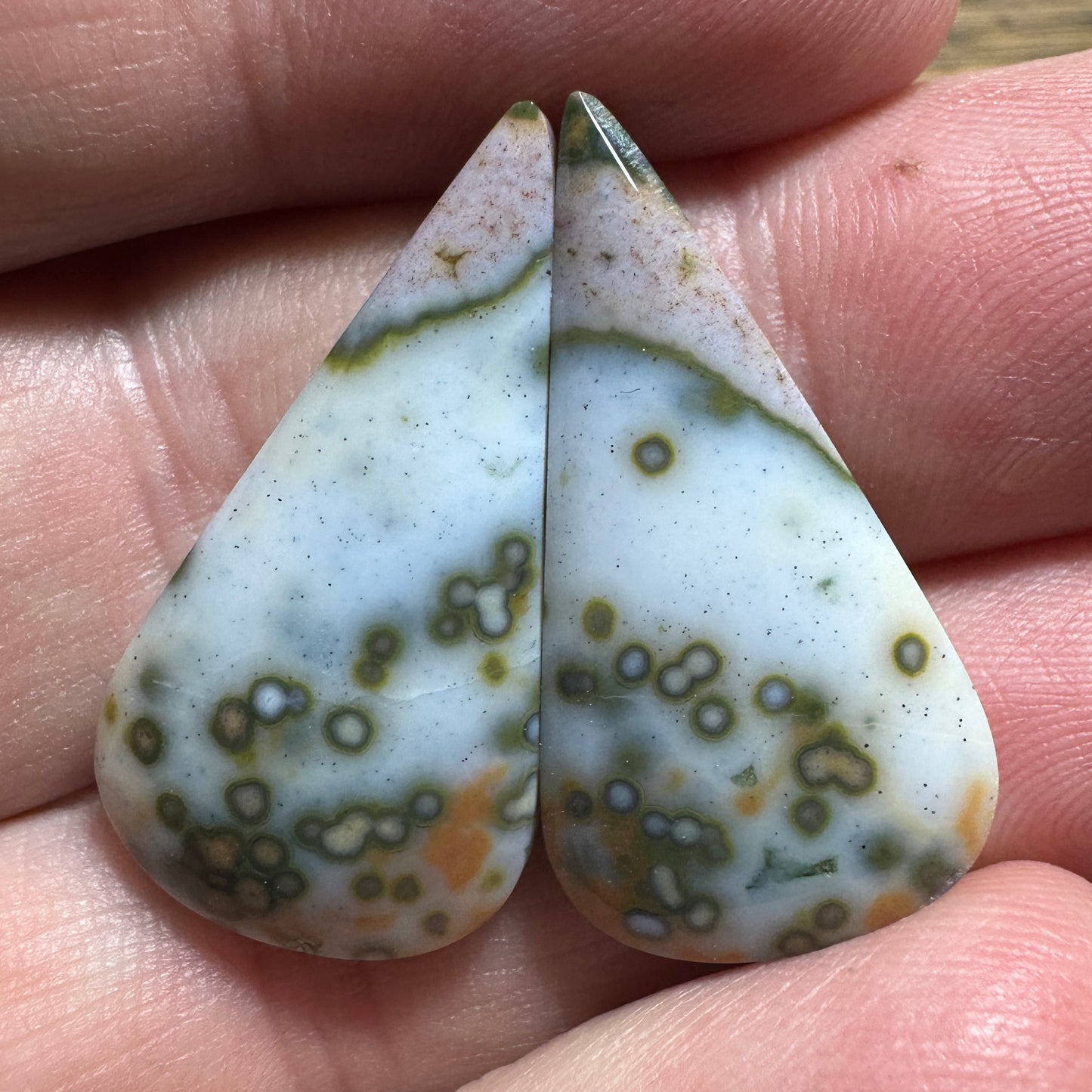 RIVER JASPER cabochon pair