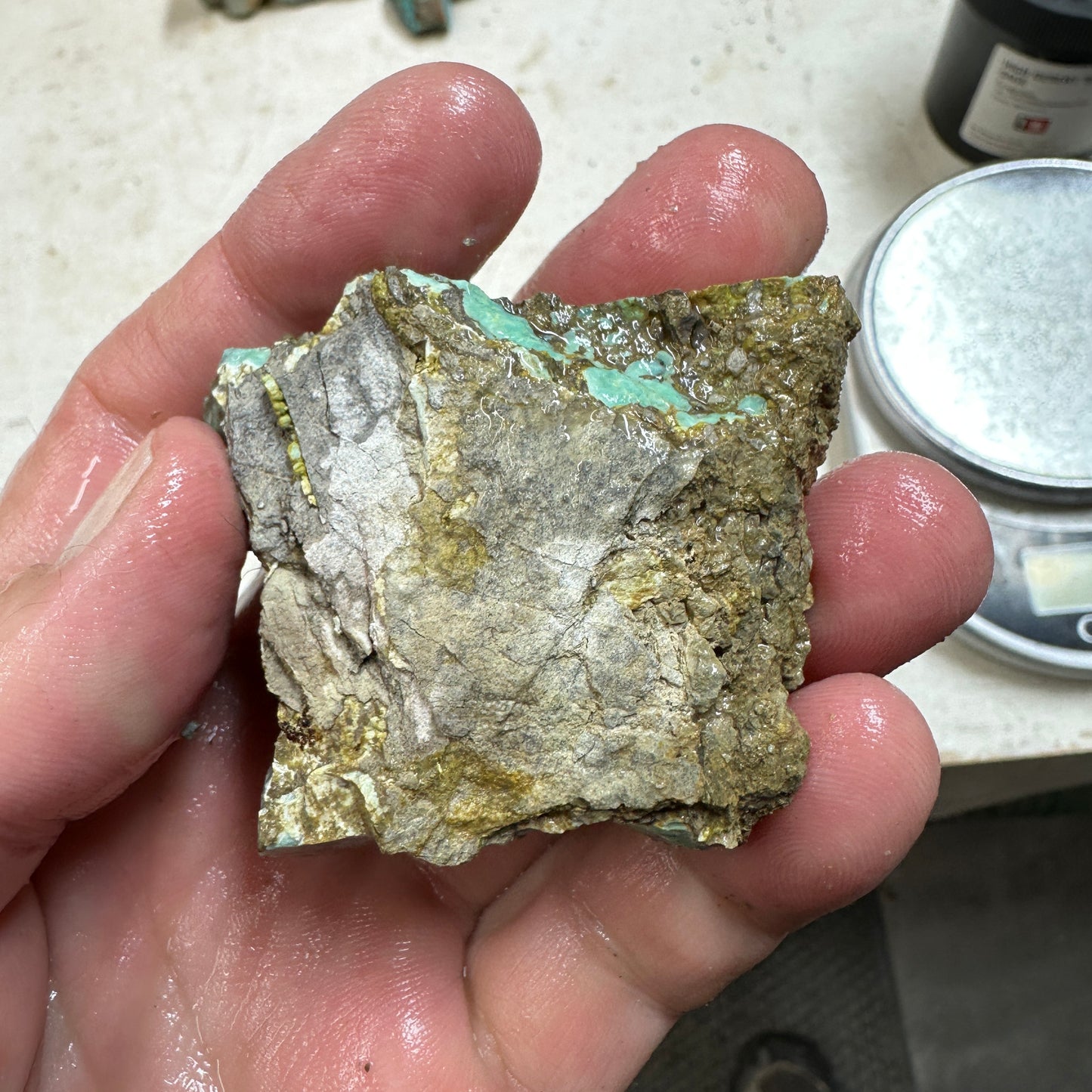 BROKEN ARROW VARISCITE Rough - 102.4 grams