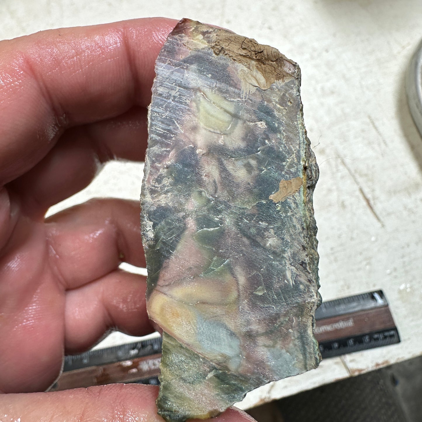 MORRISONITE JASPER Faced Rough - 0.32 Pounds