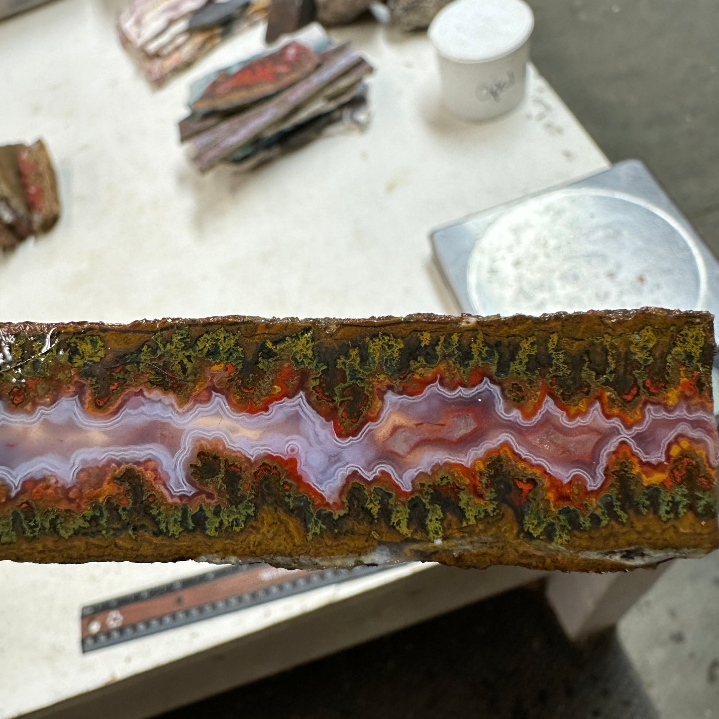 MOROCCAN SEAM AGATE Slab - 79 grams