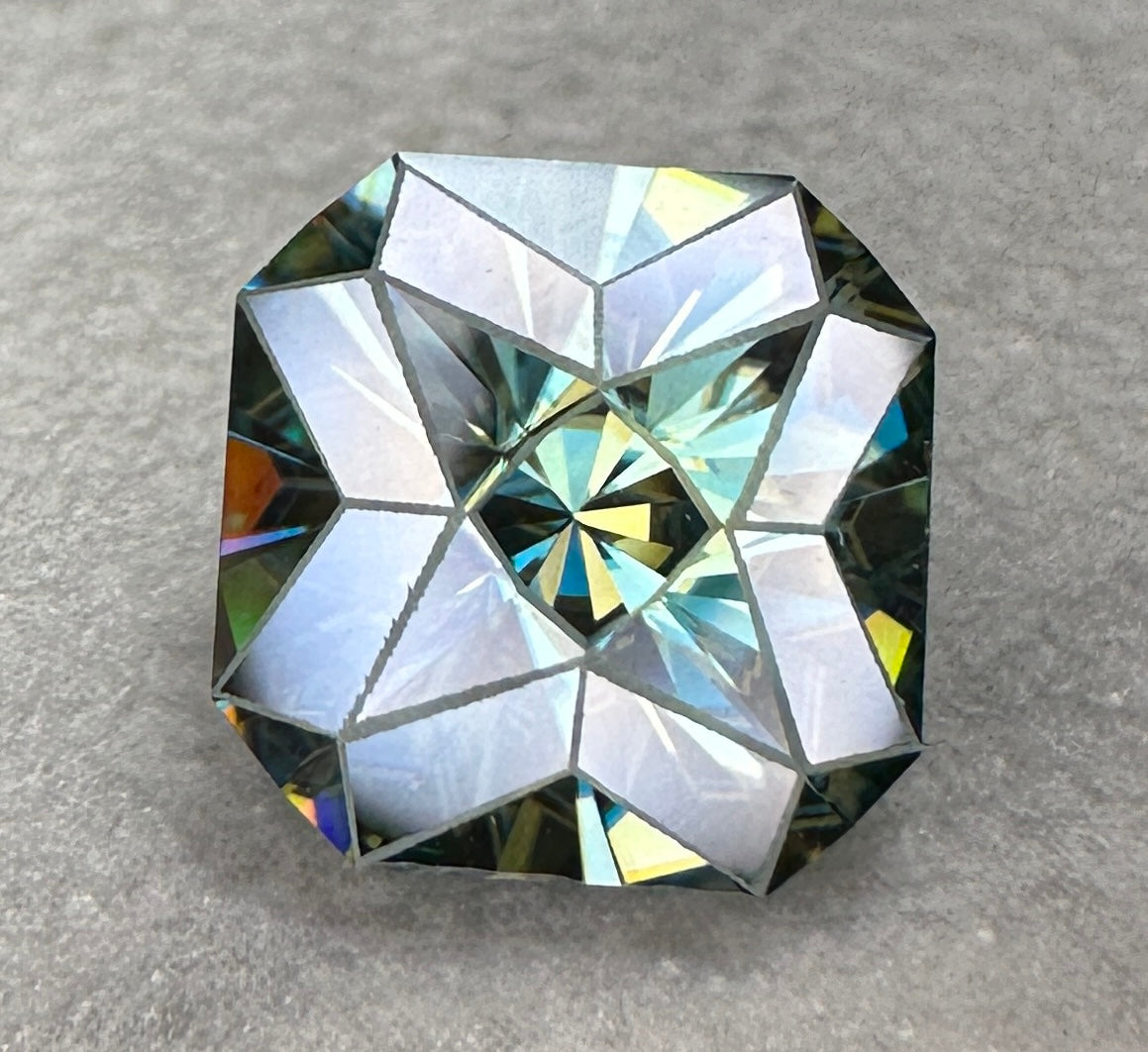 DICHROIC MOISSANITE Faceted Stone