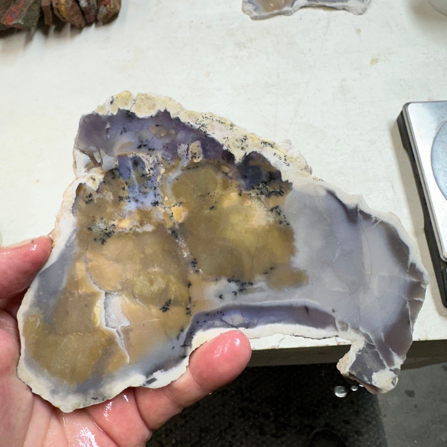 AMETHYST SAGE AGATE Slab - 271 grams