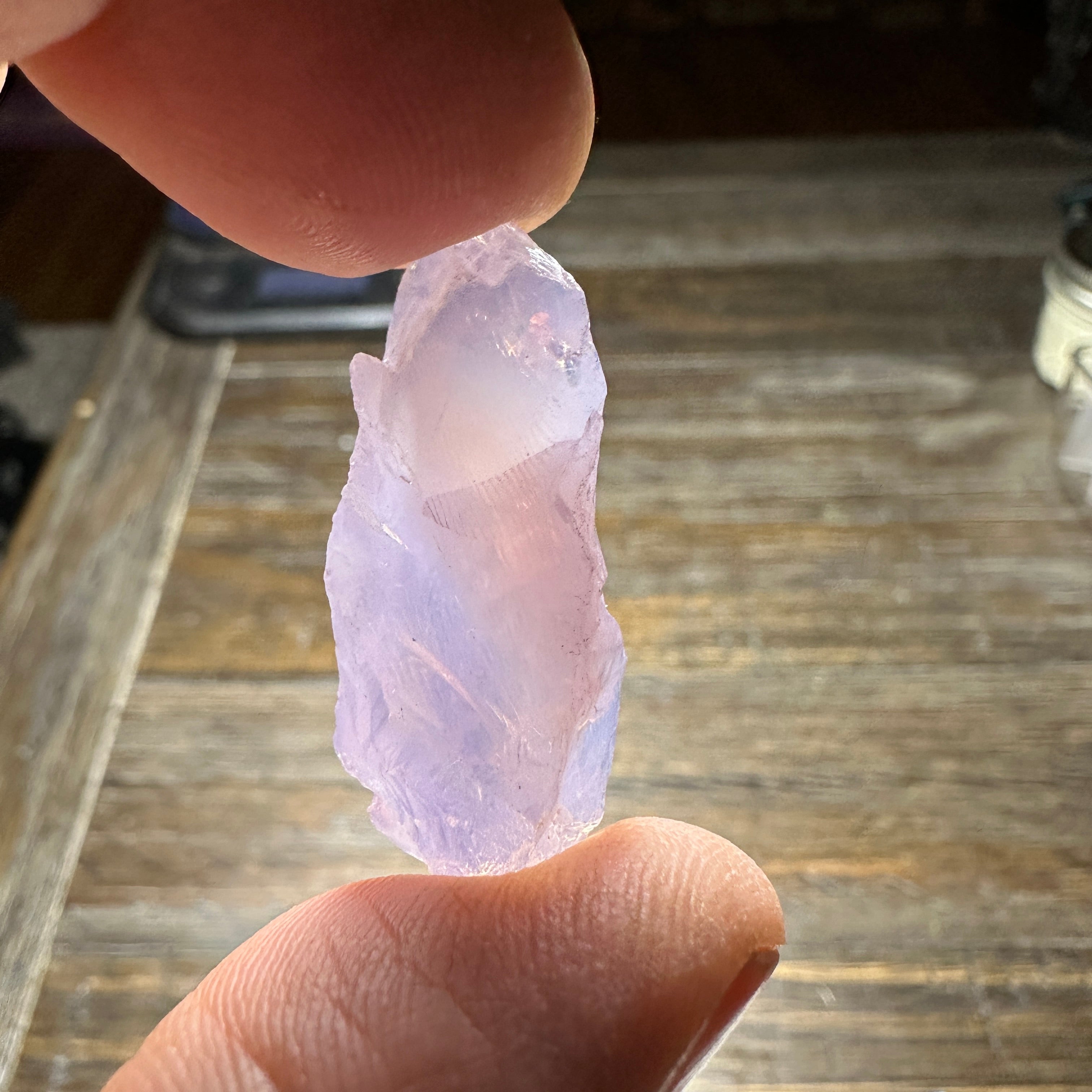 50.7ct LAVENDER QUARTZ Facet Rough – SilverHill Lapidary