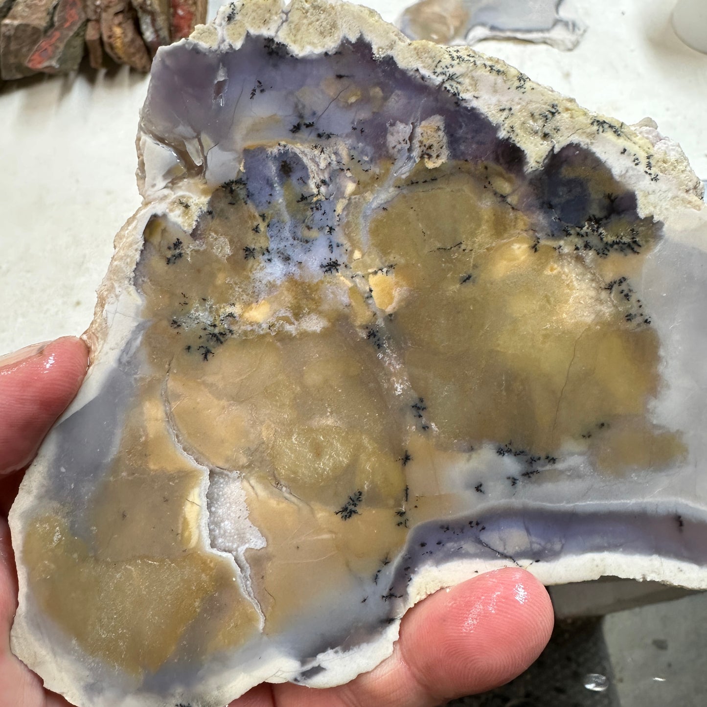 AMETHYST SAGE AGATE Slab - 271 grams