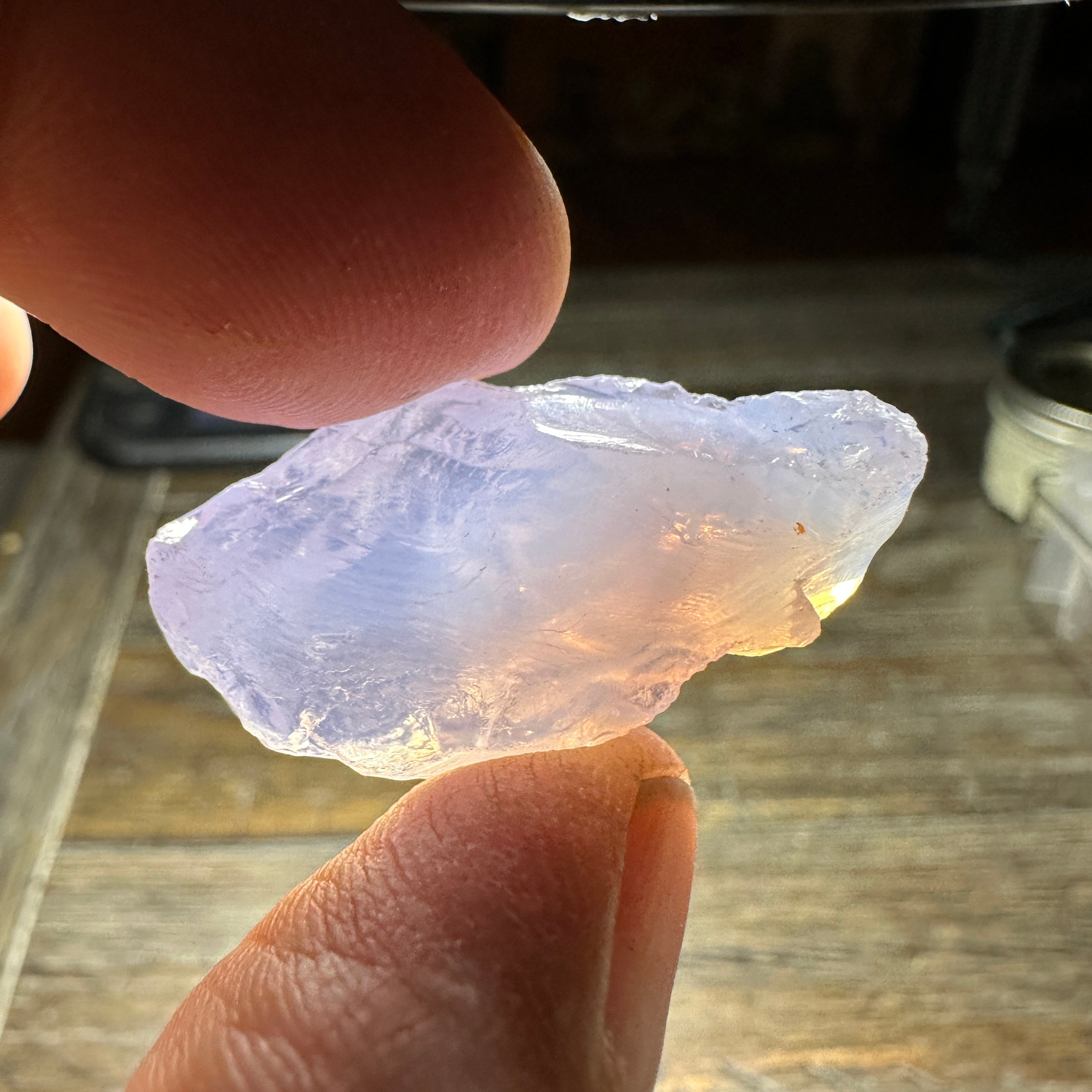 50.7ct LAVENDER QUARTZ Facet Rough – SilverHill Lapidary