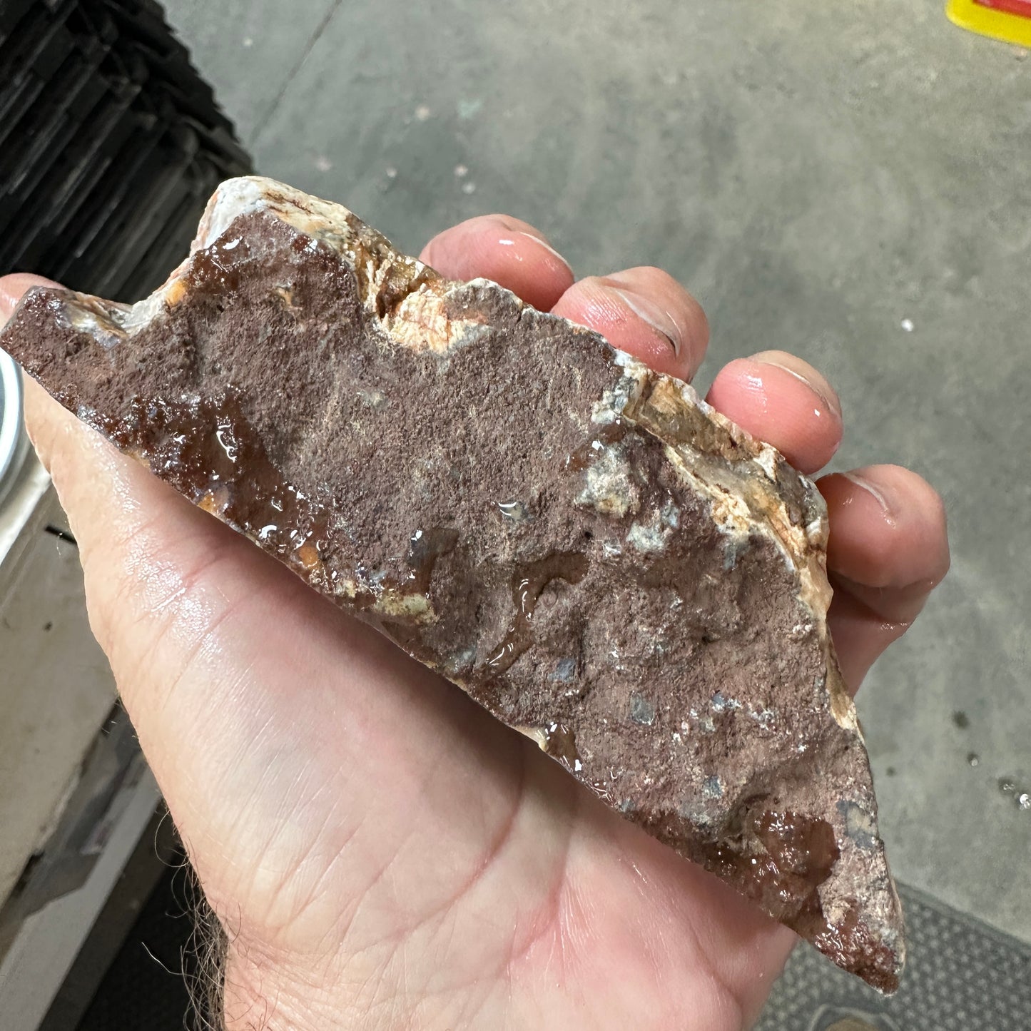MOROCCAN STICK AGATE Faced Rough - 1.60 Pounds