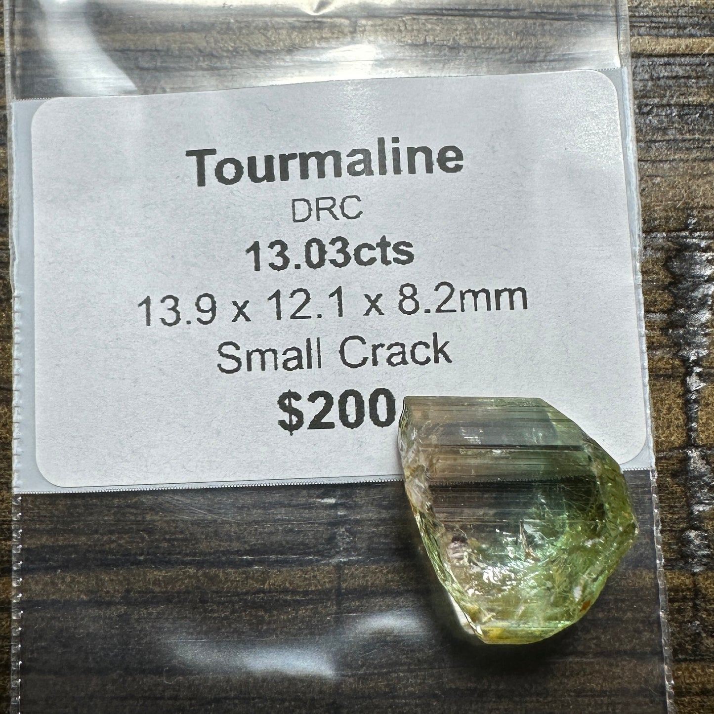 13.03ct TOURMALINE Facet Rough