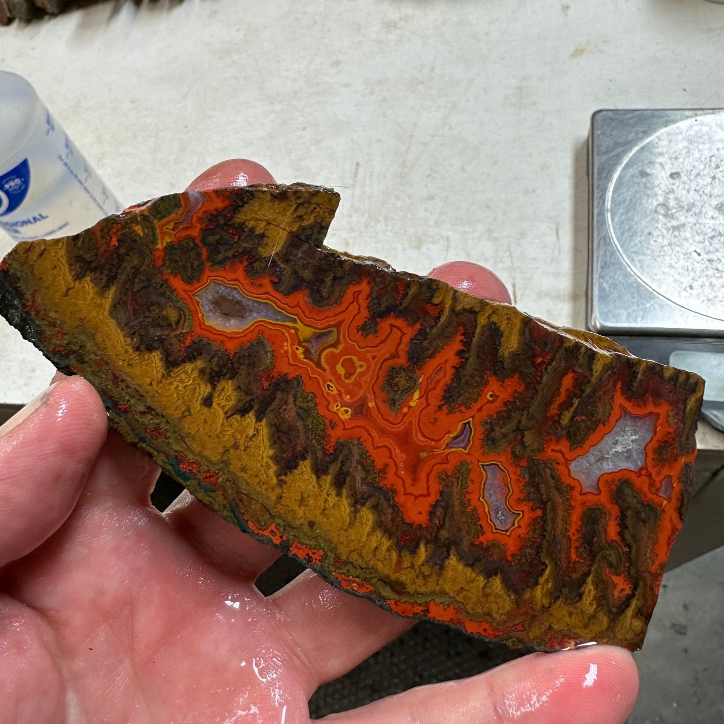 MOROCCAN SEAM AGATE Slab - 160 grams