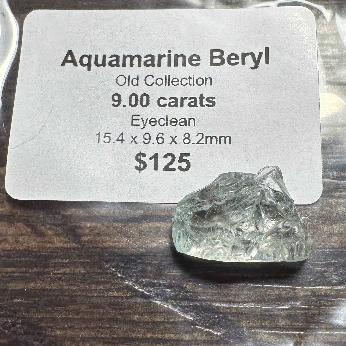 9.00ct AQUAMARINE BERYL Facet Rough