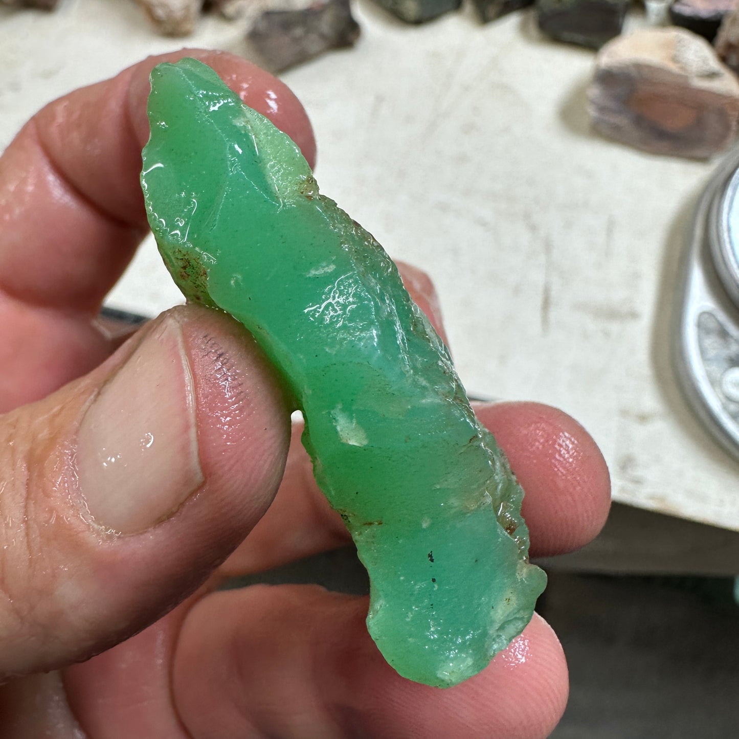 Tanzanian CHRYSOPRASE Rough 54.9 grams