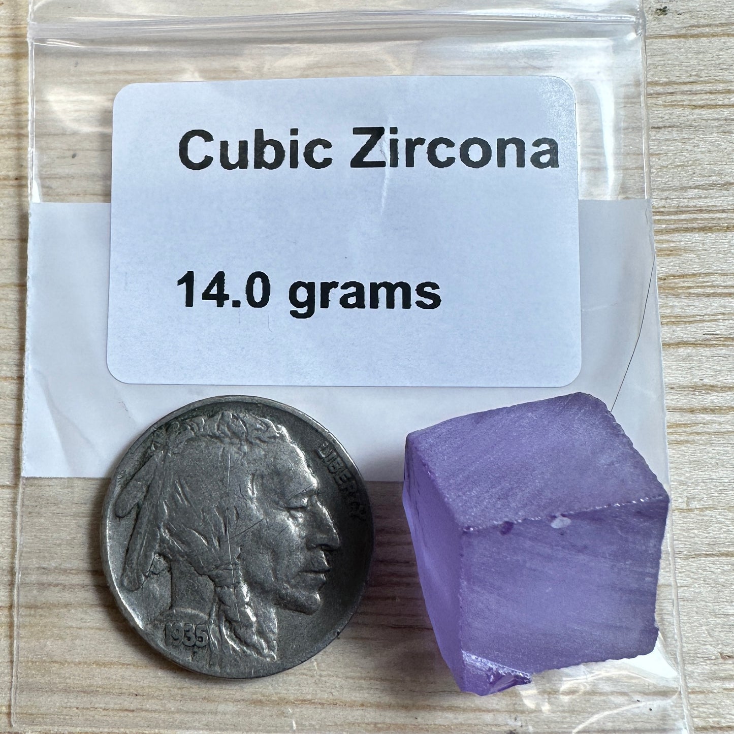 14.0 gram CUBIC ZIRCON Facet Rough