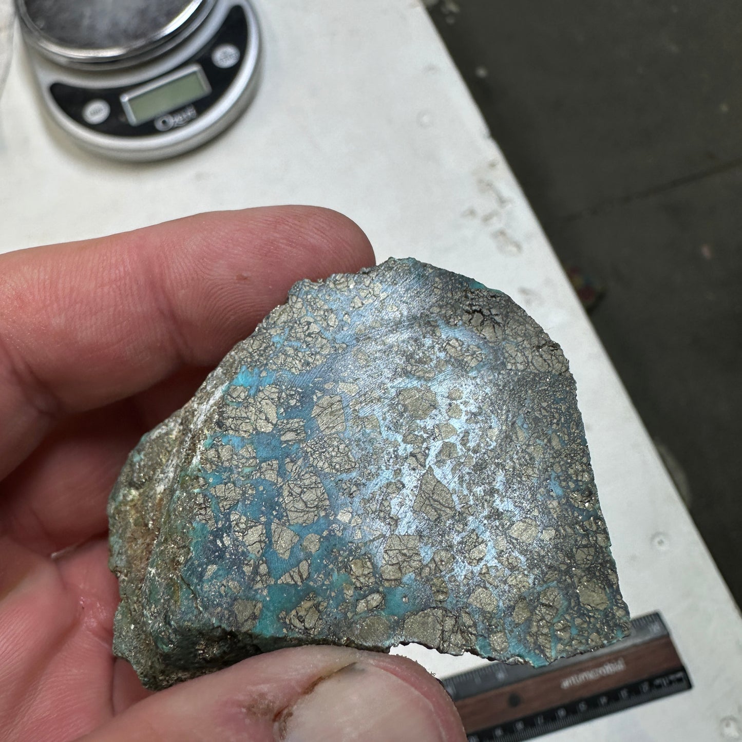 MORENCI2 Turquoise rough - 151 grams