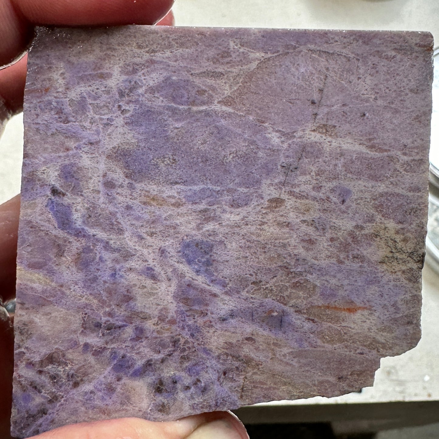 TURKISH PURPLE JADEITE Faced Rough - 1.30 Pounds