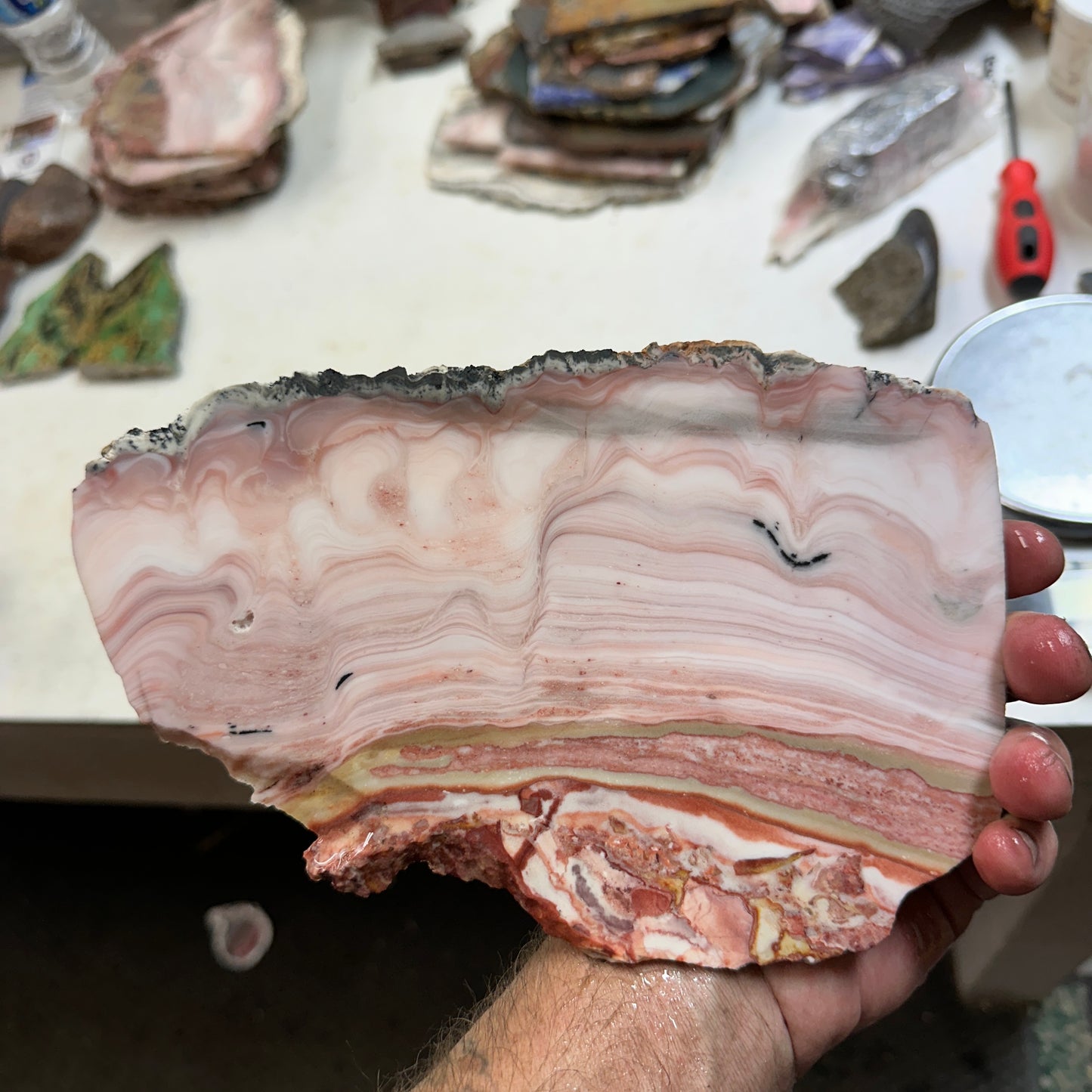 WINDY MOUNTAIN AGATE Slab - 398 grams