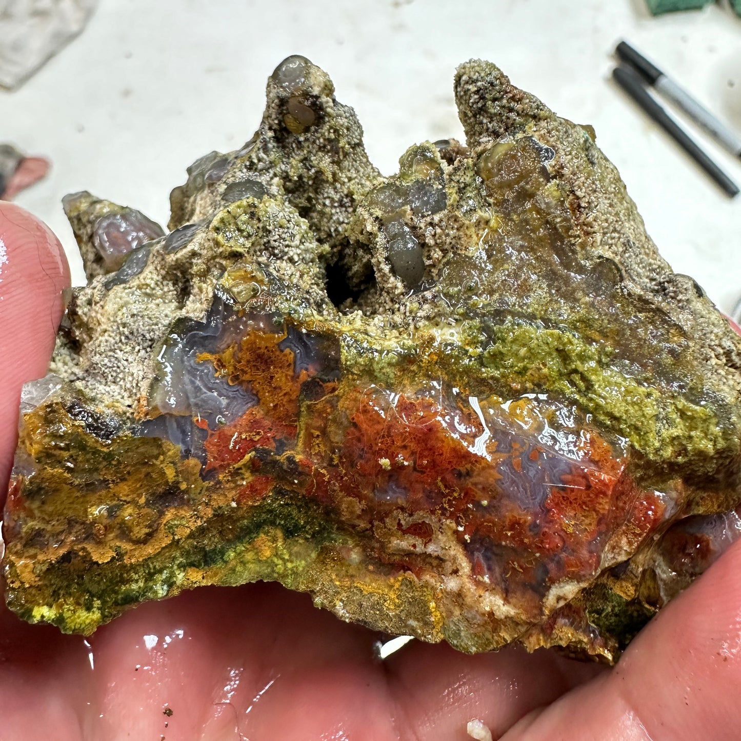 CATHEDRAL AGATE Rough - 0.78 Pounds