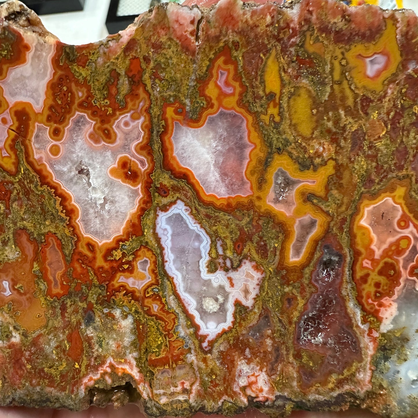 MOROCCAN SEAM AGATE Slab - 179 grams