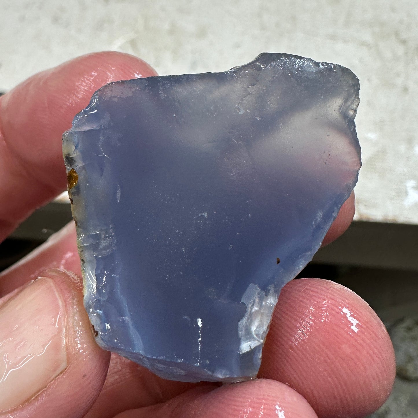 Ethiopian BLUE AGATE Rough - 39.6 grams
