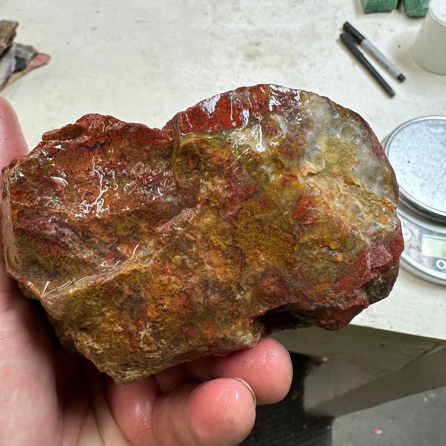 INDONESIAN MOSS AGATE Rough - 2.79 Pounds