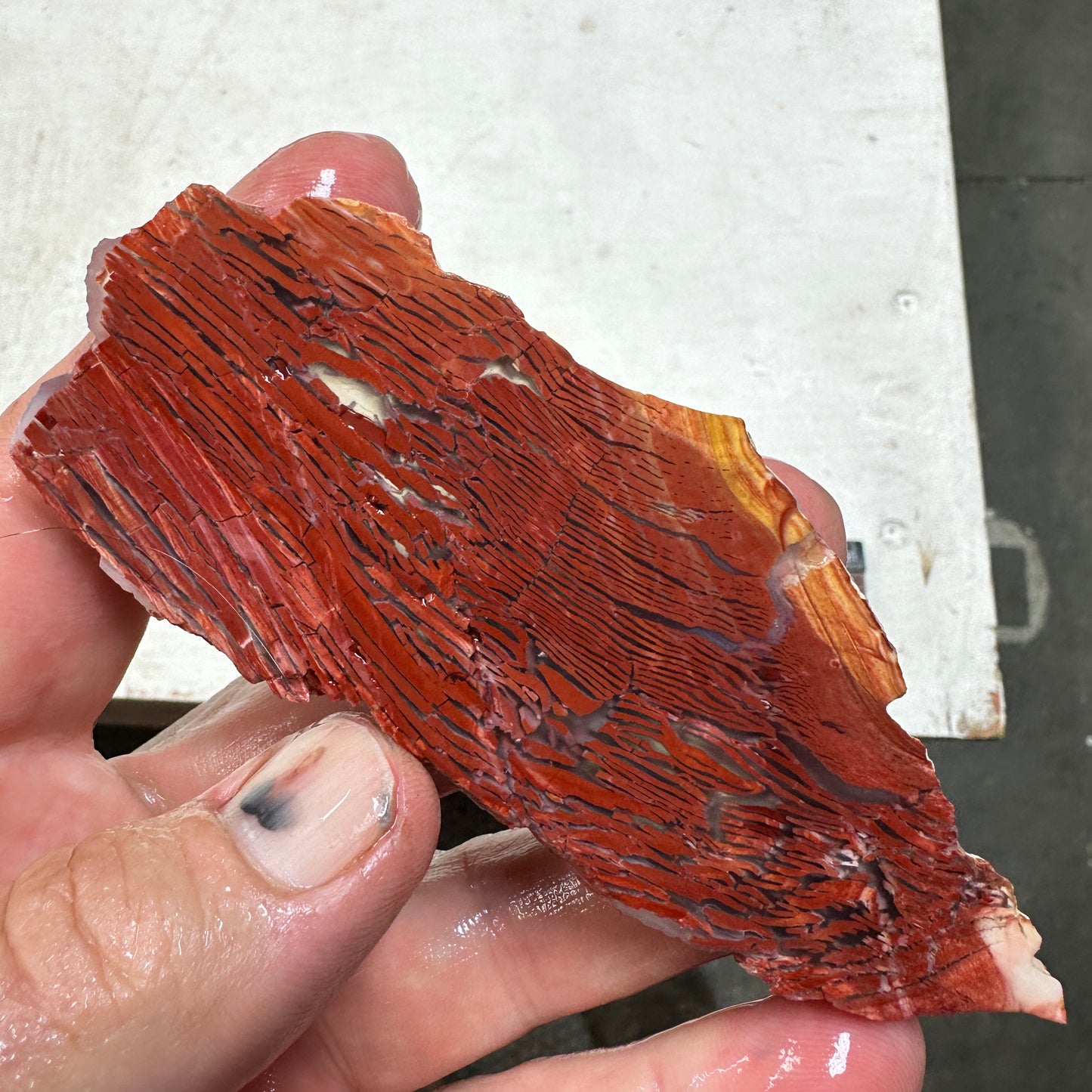 Red HOWARDITE Slab - 52 grams