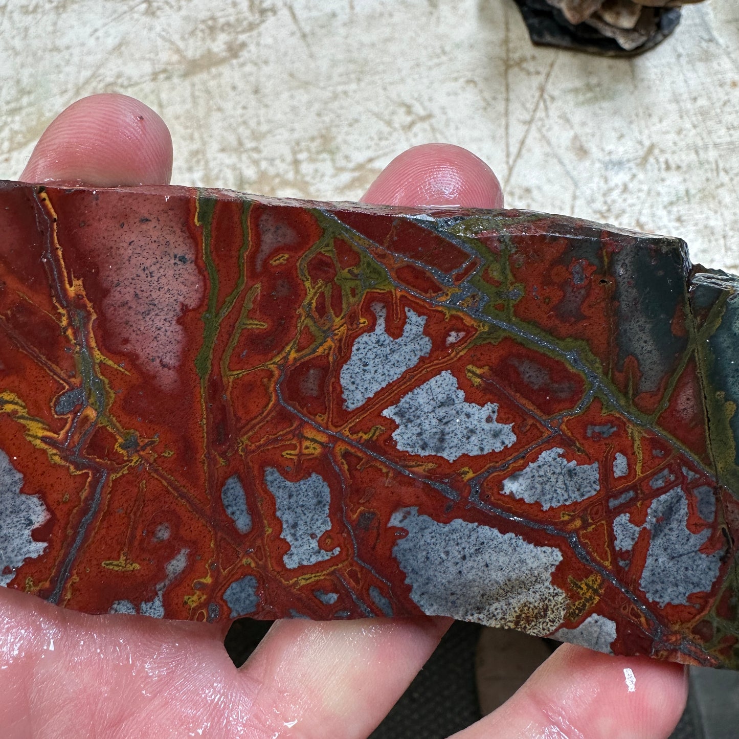 RED BLANKET RHYOLITE Slab - 162 grams