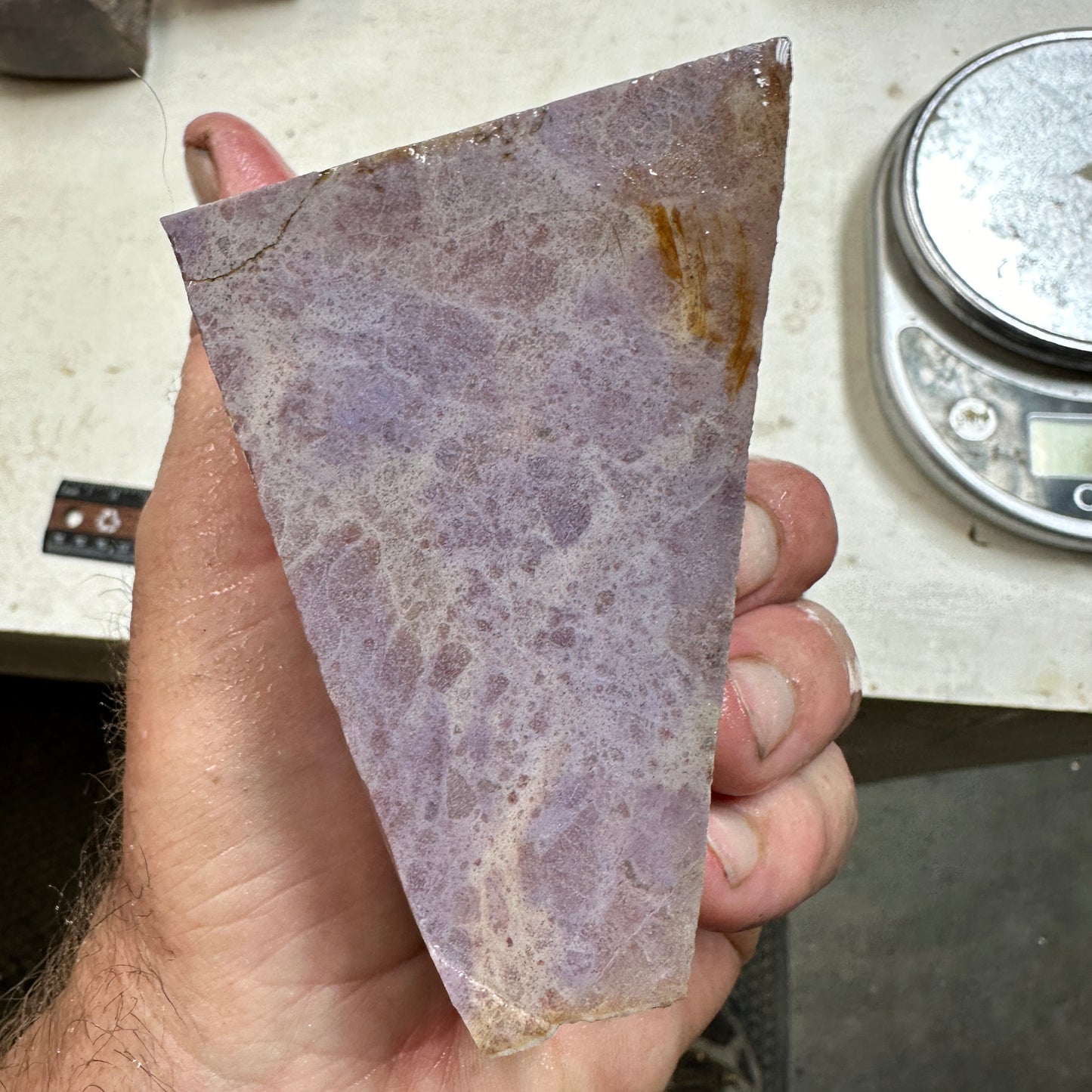 TURKISH PURPLE JADEITE Faced Rough - 1.52 Pounds